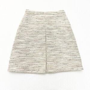 J. Crew Tweed Metallic Mini Skirt Front Flap Size 00